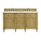 James Martin Vanities 60'' Double Vanity, Light Natural Oak w/ 3 CM Eternal Marfil Quartz Top 424-V60D-LNO-3EMR - alternate 1